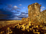 Ancient Inca Tomb at Sunset, Near Lake Titicaca, Peru Photographic Print by Jim Zuckerman