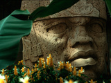 Olmec, Colossal Head, San Lorenzo, Xalapa Museum, Veracruz, Mexico Photographic Print by Kenneth Garrett