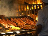 Per Karlsson - Charcoal Grill in Restaurant El Palenque, Mercado Del Puerto, Montevideo, Uruguay Fotografická reprodukce