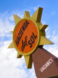 Hacienda Del Sol Motel Sign, Borrego Springs, California, USA Photographic Print by Nancy & Steve Ross