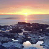 Sunset Cliffs Tidepools on the Pacific Ocean Reflecting the Sunset, San Diego, California, USA Photographie par Christopher Talbot Frank