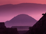The Temple of Quetzalcoatl, Pyramid of the Sun, Teotihuacan, Mexico Fotografisk tryk af Kenneth Garrett