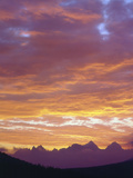 Sunset Over the Sierra Nevada Mountains, California, USA Fotografie-Druck von Christopher Talbot Frank
