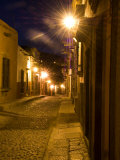 Street Scene Before Sunrise, San Miguel De Allende, Mexico Photographic Print by Nancy Rotenberg