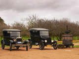 Collection of Vintage Cars, T Fords, Bodega Bouza Winery, Canelones, Montevideo, Uruguay Photographic Print by Per Karlsson