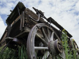 Old Horse-Drawn Wagon in Mining Ghost Town, Nevada City, Montana, USA Lámina fotográfica por John & Lisa Merrill