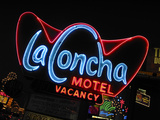 La Concha Motel Sign, Las Vegas, Nevada, USA Photographic Print by Nancy & Steve Ross
