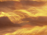 Abstract of Sun on Waves Crashing on Shore, Durfee Creek, Lake Superior, Minnesota, USA Photographic Print by Richard Hamilton Smith