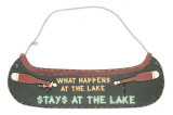What Happens At The Lake Panneau en bois