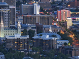 Late Afternoon Light on Mormon Temple Square, Salt Lake Temple and Tabernacle, Salt Lake City Photographic Print by Dennis Flaherty