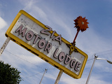 Zia Motor Lodge Sign, New Mexico, USA Photographic Print by Nancy & Steve Ross