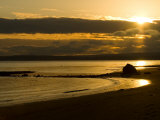 Double Bluff Beach at Sunset, Useless Bay, Whidbey Island, Washington, USA Photographic Print by Trish Drury
