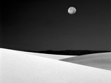 Nighttime with Full Moon Over the Desert, White Sands National Monument, New Mexico, USA Photographic Print by Jim Zuckerman