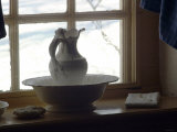 Pitcher and Basin in General Washington's Bedroom at Valley Forge Winter Camp, Pennsylvania Photographic Print
