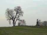 Memorials Along the Union Army's Position Atop Cemetery Ridge, Pennsylvania Photographic Print