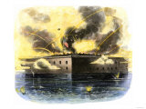 Confederate Bombardment of Fort Sumter in Charleston Harbor, April 1861 Giclee Print