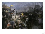 General George Washington Transferring Troops across the East River, c.1776 Giclee Print General George Washington Transferring Troops across the East River, c.1776 Giclee Print