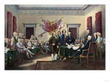 Signing the Declaration of Independence, July 4, 1776 Giclée-Druck