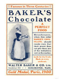 Ad for Baker's Chocolate, c.1900 reproduction procédé giclée
