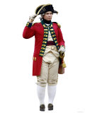 British Soldier in a Reenactment of the Surrender at Yorktown Battlefield, Virginia Photographic Print