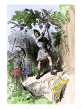 Discovery of Grapes by Leif Eriksson's Expedition, 1001 Ad, Leading to Naming the New Land Vinland Giclee Print