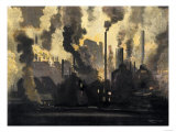 Duquesne Steel Factories at Night, Pittsburgh, Pennsylvania, c.1900 Lámina giclée Duquesne Steel Factories at Night, Pittsburgh, Pennsylvania, c.1900 Lámina giclée