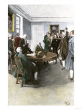 Samuel Adams Demanding British Army Withdrawal after the Boston Massacre, c.1770 Giclee Print