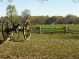 Confederate Artillery Aimed at Peach Orchard Next to Manse George's Cabin Photographic Print