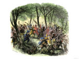 Massacre of Mohawks by New Netherland Governor Kieft, c.1640 Giclee Print