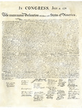 American Declaration of Independence, c.1776 Giclée-tryk American Declaration of Independence, c.1776 Giclée-tryk