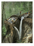 Hydraulic Mining for Gold and Silver in California, c.1800 Giclee Print