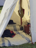 British Soldier's Tent, Revolutionary War Reenactment at Yorktown Battlefield, Virginia Photographic Print