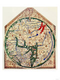 The Hereford Mappa Mundi, c.1280 Giclee Print