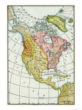 North American Colonies at the Close of the French and Indian War, c.1760 Giclee Print