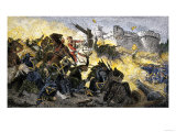 Swedish Victorious over the Russians at the Battle of Narva, Estonia, Great Northern War, c.1700 Lámina giclée Swedish Victorious over the Russians at the Battle of Narva, Estonia, Great Northern War, c.1700 Lámina giclée