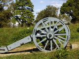 Revolutionary War Cannon Atop a Redoubt at Yorktown Battlefield, Virginia Photographic Print