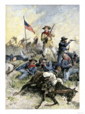 Custer's Last Stand at the Little Big Horn River, Montana, c.1876 Giclee Print