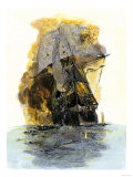 Escape of Some of the Crew of the USS Congress after Attack by the Confederate Ironclad Merrimac Lámina giclée Escape of Some of the Crew of the USS Congress after Attack by the Confederate Ironclad Merrimac Lámina giclée