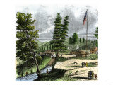 Sutter's Mill, Site of James Marshall's Discovery of Gold in California, c.1848 Giclee Print