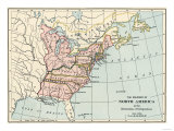 British North American Colonies in 1776 Giclée-Druck