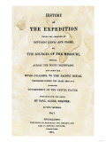 Title Page of the First Publication of Lewis and Clark's Journal and Notes, c.1814 reproduction procédé giclée