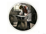 Blacksmith Working at an Anvil Giclee Print