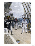 Impressment of an American Sailor by a British Naval Officer Giclee Print