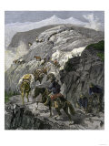General Oliver Otis Howard Pursuing the Nez Perce Tribe on the Dead Mule Trail in Idaho, c.1877 Giclee Print