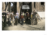 Coal Miners Emerging from the Shaft after Their Nine Hours of Toil Are Ended Giclee Print