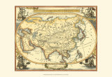 Nautical Map of Asia Prints