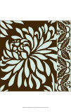 Medium Striking Chrysanthemums I Print by Nancy Slocum