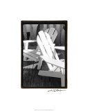 Seating For Two Giclee Print by Laura Denardo