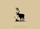 Elk Silhouette VI Prints