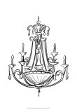 Graphic Chandelier III Prints by Ethan Harper